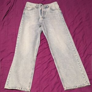 The Kooples Button Fly Faded Blue Denim Jeans Size 28